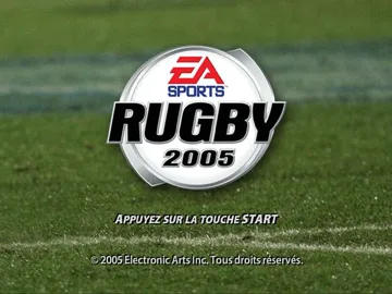 Rugby 2005 screen shot title